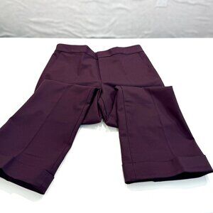 Sleek and Structured Class!  Club Monaco Plum Cropped Dress Pants - Size 6
